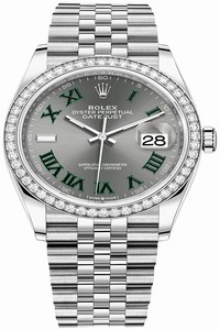 Replica 126284rbr Slate Roman Jubilee Wimbledon Rolex Datejust 36mm Stainless Steel Midsize Watch