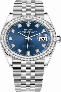 Replica 126284rbr Blue Diamond Jubilee Rolex Datejust 36mm Stainless Steel Midsize Watch