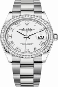 Replica 126284rbr White Roman Oyster Rolex Datejust 36mm Stainless Steel Midsize Watch
