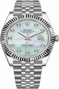 Replica 126334 MOP Diamond Jubilee Rolex Datejust 41mm Stainless Steel Mens Watch