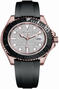 Replica 126655 Pave Diamond Rolex Yacht-Master 40mm Mens Watch