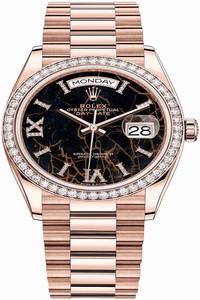 Replica 128345rbr Eisenkiesel Rolex Day-Date 36mm Everose Gold Midsize Watch