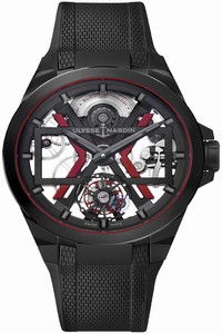 Replica 1723-400-3A/BLACK Ulysse Nardin Blast Automatic Tourbillon 45mm Mens Watch