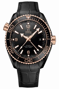 Replica 215.63.46.22.01.001 DEEP BLACK Omega Planet Ocean 600m Co-Axial Master Chronometer GMT 45.5mm Mens Watch