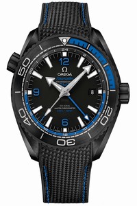Replica 215.92.46.22.01.002 DEEP BLACK Omega Planet Ocean 600m Co-Axial Master Chronometer GMT 45.5mm Mens Watch
