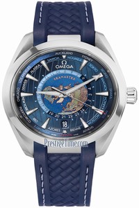 Replica 220.12.43.22.03.001 Omega Aqua Terra 150M GMT Worldtimer Co-Axial Master Chronometer 43mm Mens Watch