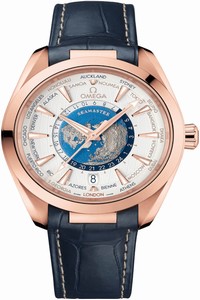 Replica 220.53.43.22.02.001 Omega Aqua Terra 150M GMT Worldtimer Co-Axial Master Chronometer 43mm Mens Watch