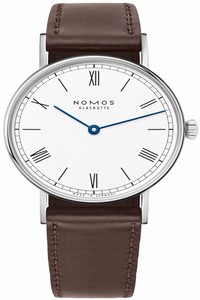 Replica 242 Stainless Steel Back Nomos Glashutte Ludwig 33 Duo 32.8mm Midsize Watch