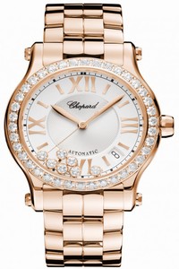 Replica 274808-5004 Chopard Happy Sport Medium Automatic 36mm Ladies Watch