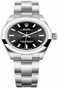 Replica 276200 Black Rolex Oyster Perpetual 28mm Ladies Watch