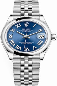 Replica 278240 Blue Roman Jubilee Rolex Datejust 31mm Stainless Steel Ladies Watch