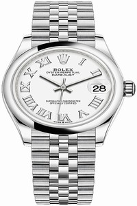 Replica 278240 White Roman Jubilee Rolex Datejust 31mm Stainless Steel Ladies Watch