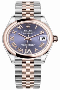 Replica 278241 Aubergine Roman VI Jubilee Rolex Datejust 31mm Stainless Steel and Rose Gold Ladies Watch