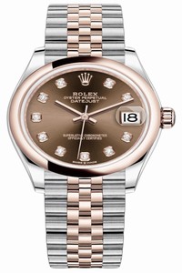 Replica 278241 Chocolate Diamond Jubilee Rolex Datejust 31mm Stainless Steel and Rose Gold Ladies Watch