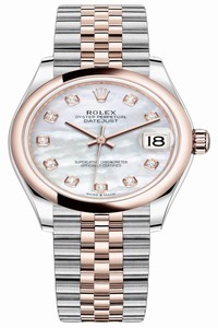 Replica 278241 MOP Diamond Jubilee Rolex Datejust 31mm Stainless Steel and Rose Gold Ladies Watch