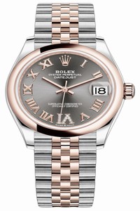 Replica 278241 Rhodium Roman VI Jubilee Rolex Datejust 31mm Stainless Steel and Rose Gold Ladies Watch