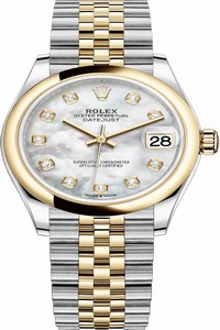 Replica 278243 MOP Diamond Jubilee Rolex Datejust 31mm Stainless Steel and Yellow Gold Ladies Watch