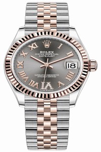 Replica 278271 Rhodium Roman VI Jubilee Rolex Datejust 31mm Stainless Steel and Rose Gold Ladies Watch