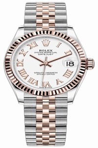 Replica 278271 White Roman Jubilee Rolex Datejust 31mm Stainless Steel and Rose Gold Ladies Watch
