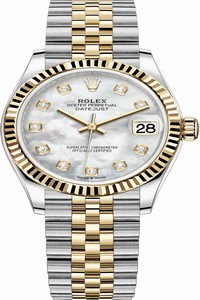 Replica 278273 MOP Diamond Jubilee Rolex Datejust 31mm Stainless Steel and Yellow Gold Ladies Watch