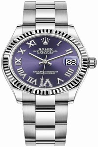Replica 278274 Aubergine VI Oyster Rolex Datejust 31mm Stainless Steel Ladies Watch