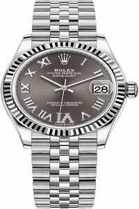 Replica 278274 Dark Grey VI Jubilee Rolex Datejust 31mm Stainless Steel Ladies Watch