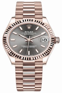 Replica 278275 Rhodium Index President Rolex Datejust 31mm Everose Gold Ladies Watch