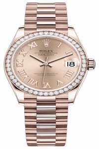 Replica 278285rbr Pink Roman President Rolex Datejust 31mm Everose Gold Ladies Watch