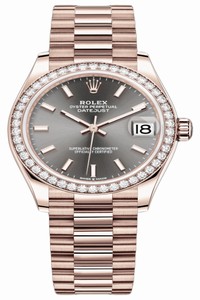 Replica 278285rbr Rhodium Index President Rolex Datejust 31mm Everose Gold Ladies Watch