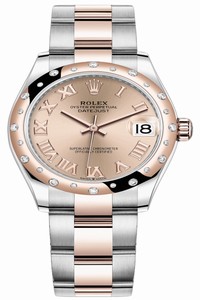 Replica 278341rbr Rose Roman Oyster Rolex Datejust 31mm Stainless Steel and Rose Gold Ladies Watch