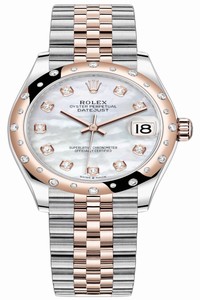 Replica 278341rbr MOP Diamond Jubilee Rolex Datejust 31mm Stainless Steel and Rose Gold Ladies Watch