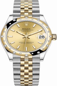 Replica 278343rbr Champagne Index Jubilee Rolex Datejust 31mm Stainless Steel and Yellow Gold Ladies Watch