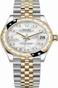 Replica 278343rbr MOP Diamond Jubilee Rolex Datejust 31mm Stainless Steel and Yellow Gold Ladies Watch
