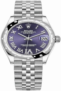 Replica 278344rbr Aubergine VI Jubilee Rolex Datejust 31mm Stainless Steel Ladies Watch