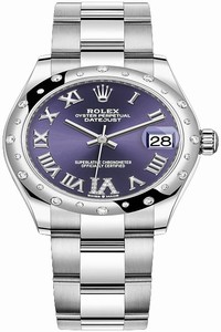 Replica 278344rbr Aubergine VI Oyster Rolex Datejust 31mm Stainless Steel Ladies Watch