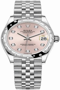 Replica 278344rbr Pink Diamond Jubilee Rolex Datejust 31mm Stainless Steel Ladies Watch