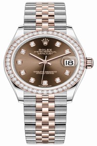 Replica 278381rbr Chocolate Diamond Jubilee Rolex Datejust 31mm Stainless Steel and Rose Gold Ladies Watch