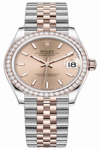 Replica 278381rbr Rose Index Jubilee Rolex Datejust 31mm Stainless Steel and Rose Gold Ladies Watch