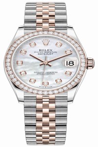 Replica 278381rbr MOP Diamond Jubilee Rolex Datejust 31mm Stainless Steel and Rose Gold Ladies Watch