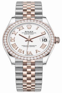 Replica 278381rbr White Roman Jubilee Rolex Datejust 31mm Stainless Steel and Rose Gold Ladies Watch