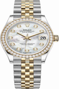 Replica 278383rbr MOP Diamond Jubilee Rolex Datejust 31mm Stainless Steel and Yellow Gold Ladies Watch