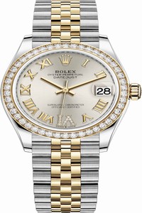 Replica 278383rbr Silver VI Roman Jubilee Rolex Datejust 31mm Stainless Steel and Yellow Gold Ladies Watch