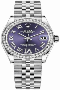 Replica 278384rbr Aubergine VI Jubilee Rolex Datejust 31mm Stainless Steel Ladies Watch