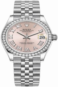 Replica 278384rbr Pink Roman Jubilee Rolex Datejust 31mm Stainless Steel Ladies Watch