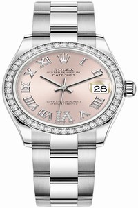 Replica 278384rbr Pink VI Oyster Rolex Datejust 31mm Stainless Steel Ladies Watch
