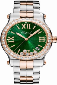 Replica 278582-6008 Chopard Happy Sport Round Quartz 36mm Ladies Watch