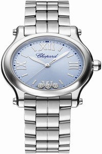 Replica 278590-3010 Chopard Happy Sport Round Quartz 30mm Ladies Watch