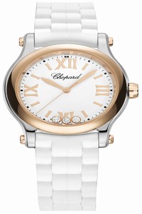 Replica 278590-6001 Chopard Happy Sport Round Quartz 30mm Ladies Watch