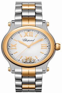 Replica 278590-6002 Chopard Happy Sport Round Quartz 30mm Ladies Watch