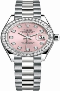 Replica 279139rbr Pink Diamond President Rolex Lady Datejust 28mm White Gold Ladies Watch